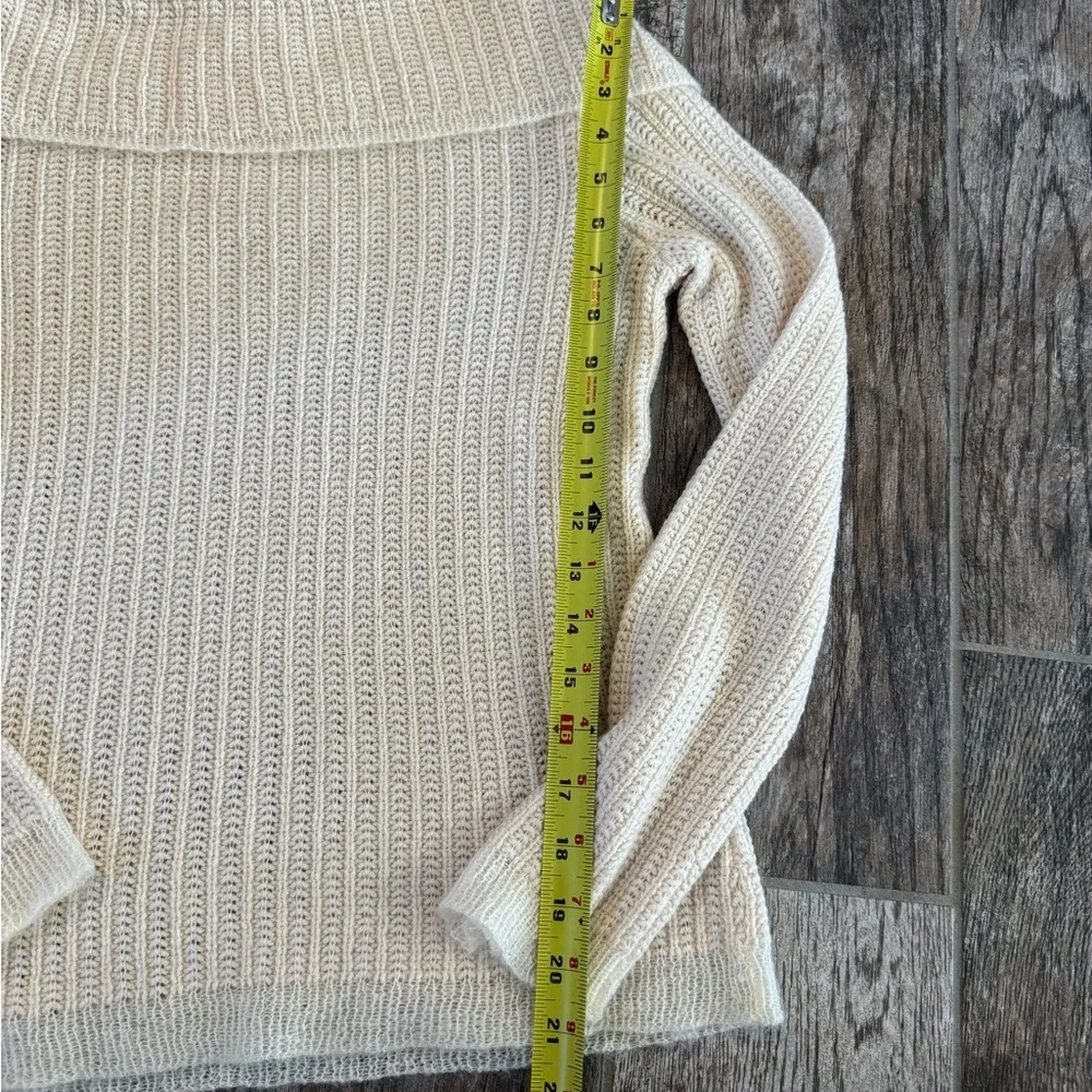 Ann Taylor Cream Cowl Neck Sweater